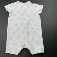 Load image into Gallery viewer, Girls Baby World, floral stretchy romper, FUC, size 000,