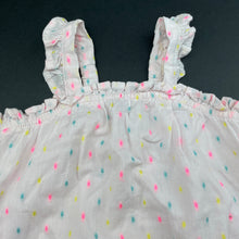 Load image into Gallery viewer, Girls Anko, cotton lined summer romper, FUC, size 00,