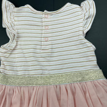 Load image into Gallery viewer, Girls striped, stretchy tutu romper, FUC, size 00,