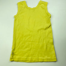 Load image into Gallery viewer, Girls Big by Fiona Scanlan, yellow cotton singlet / tank top, EUC, size 6,