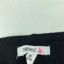 Load image into Gallery viewer, Girls Pavement, black stretchy pants, elasticated, Inside leg: 54.5cm, EUC, size 8,