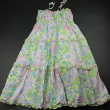 Load image into Gallery viewer, Girls Cotton On, lined floral cotton summer maxi dress, GUC, size 5, L: 77cm