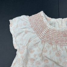 Load image into Gallery viewer, Girls Target, cotton lined floral viscose / linen dress, EUC, size 00, L: 35cm