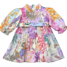 Load image into Gallery viewer, Girls SHEIN, lightweight colourful floral long sleeve dress, EUC, size 00, L: 36cm