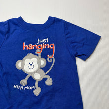 Load image into Gallery viewer, Boys Garanimals, blue t-shirt / top, monkey, FUC, size 12 months,