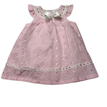 Load image into Gallery viewer, Girls Ollies Place, lined gingham cotton dress, light mark neck, FUC, size 00, L: 37cm