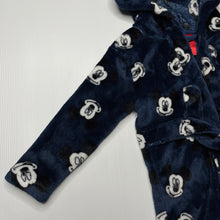 Load image into Gallery viewer, Boys Disney, Mickey Mouse soft fleece dressing gown / bath robe, EUC, size 0,