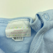 Load image into Gallery viewer, unisex Love Generation, blue cotton t-shirt / top, FUC, size 00,