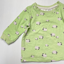 Load image into Gallery viewer, unisex Dymples, stretchy long sleeve pyjama top, FUC, size 0,