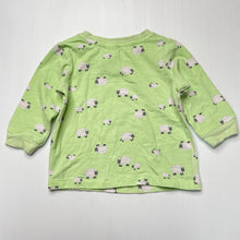 Load image into Gallery viewer, unisex Dymples, stretchy long sleeve pyjama top, FUC, size 0,