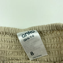Load image into Gallery viewer, Girls Anko, viscose / cotton / linen skirt, elasticated, L: 29cm, GUC, size 8,
