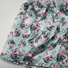 Load image into Gallery viewer, Girls Neon, lightweight pyjama shorts, cats, FUC, size 10-12,