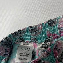 Load image into Gallery viewer, Girls Neon, lightweight pyjama shorts, cats, FUC, size 10-12,