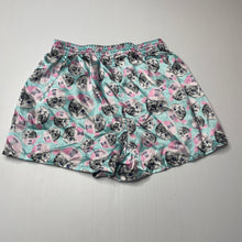 Load image into Gallery viewer, Girls Neon, lightweight pyjama shorts, cats, FUC, size 10-12,