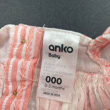 Load image into Gallery viewer, Girls Anko, striped cotton summer top, FUC, size 000,