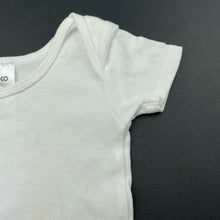Load image into Gallery viewer, unisex Anko, white cotton bodysuit / romper, FUC, size 00,