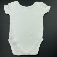 Load image into Gallery viewer, unisex Anko, white cotton bodysuit / romper, FUC, size 00,