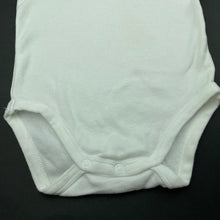 Load image into Gallery viewer, unisex Anko, white cotton bodysuit / romper, FUC, size 00,