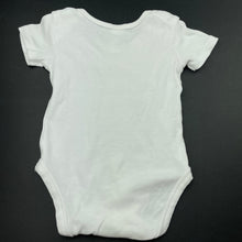 Load image into Gallery viewer, unisex Anko, white cotton bodysuit / romper, FUC, size 00,