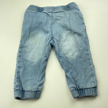 Load image into Gallery viewer, unisex Lily & Dan, knit denim pants, elasticated, FUC, size 0,
