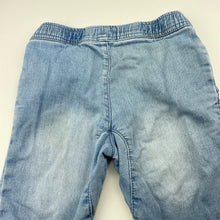 Load image into Gallery viewer, unisex Lily & Dan, knit denim pants, elasticated, FUC, size 0,