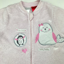 Load image into Gallery viewer, Girls Baby Baby, soft fleece travel sleeping bag, L: 58cm, FUC, size 00,