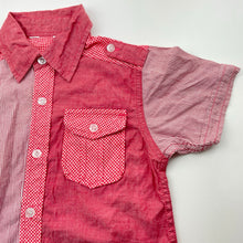 Load image into Gallery viewer, Boys lightweight, cotton short sleeve shirt, no size, armpit to armpit: 33cm, GUC, size 4-5,