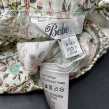 Load image into Gallery viewer, Girls Bebe by Minihaha, lace trim lightweight cotton summer romper, EUC, size 0,