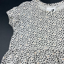 Load image into Gallery viewer, Girls Cotton On, spotted cotton short sleeve sleeve dress, FUC, size 2, L: 44cm