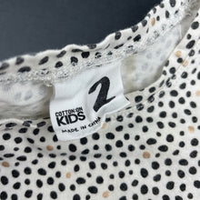 Load image into Gallery viewer, Girls Cotton On, spotted cotton short sleeve sleeve dress, FUC, size 2, L: 44cm