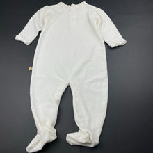 Load image into Gallery viewer, Girls Baby Club, embroidered velour coverall / romper, small marks, FUC, size 0,