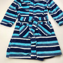 Load image into Gallery viewer, Boys Lily & Dan, soft fleece dressing gown / bath robe, L: 64cm, GUC, size 4,