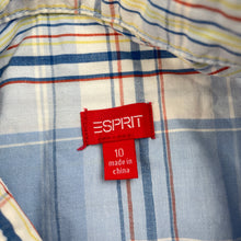 Load image into Gallery viewer, Boys Esprit, checked cotton short sleeve shirt, FUC, size 10,