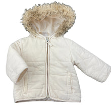 Load image into Gallery viewer, Girls Baby Berry, lined corduroy cotton hooded jacket / coat, light marks front, FUC, size 0,