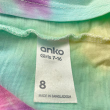 Load image into Gallery viewer, Girls Anko, tie dyed cotton t-shirt / top, FUC, size 8,
