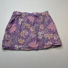 Load image into Gallery viewer, Girls Cotton On, lightweight floral cotton skirt, elasticated, L: 27cm, FUC, size 5,