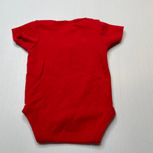 Load image into Gallery viewer, Girls Baby Gear, embroidered red cotton bodysuit / romper, EUC, size 000,