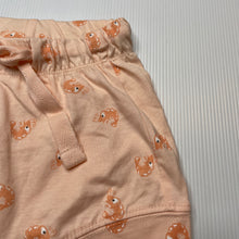 Load image into Gallery viewer, unisex Baby Berry, lightweight cotton shorts, elasticated, prawns, EUC, size 000,