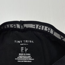 Load image into Gallery viewer, Boys Tiny Tribe, green & black stretchy leggings / bottoms, EUC, size 0,