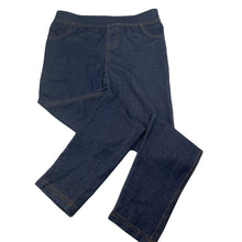 Load image into Gallery viewer, Girls Mango, stretchy denim leggings, elasticated, Inside leg: 53cm, EUC, size 6,
