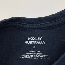 Load image into Gallery viewer, unisex HOXLEY AUSTRALIA, navy cotton t-shirt / top, FUC, size 4,