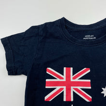 Load image into Gallery viewer, unisex HOXLEY AUSTRALIA, navy cotton t-shirt / top, FUC, size 4,