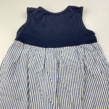 Load image into Gallery viewer, Girls cotton, casual dress, no labels, armpit to armpit: 26.5cm, FUC, size 0-1, L: 38cm