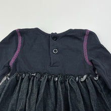 Load image into Gallery viewer, Girls Baby Biz, lightweight stretchy long sleeve dress, GUC, size 00, L: 31cm