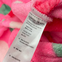 Load image into Gallery viewer, Girls Cotton On, fleece hooded dressing gown / bath robe, L 49cm, GUC, size 1-2,