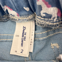Load image into Gallery viewer, Girls 1964 Denim Co, stretch denim leggings / jeggings, elasticated, Inside leg: 27.5cm, GUC, size 2,