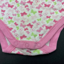 Load image into Gallery viewer, Girls Baby Club, cotton bodysuit / romper, butterflies, FUC, size 0000,