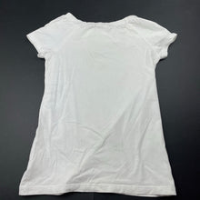 Load image into Gallery viewer, Girls United Colors of Benetton, organic cotton t-shirt / top, no size, armpit to armpit: 30.5cm, FUC, size 5-6,