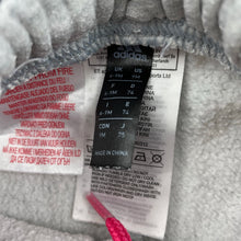 Load image into Gallery viewer, Girls Adidas, fleece lined track pants, elasticated, small marks, FUC, size 0,