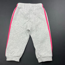 Load image into Gallery viewer, Girls Adidas, fleece lined track pants, elasticated, small marks, FUC, size 0,